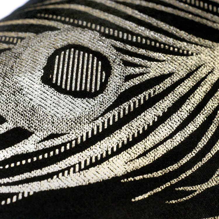 Laurence Llewelyn-Bowen Dandy Black Filled Cushion (30cm x 50cm)