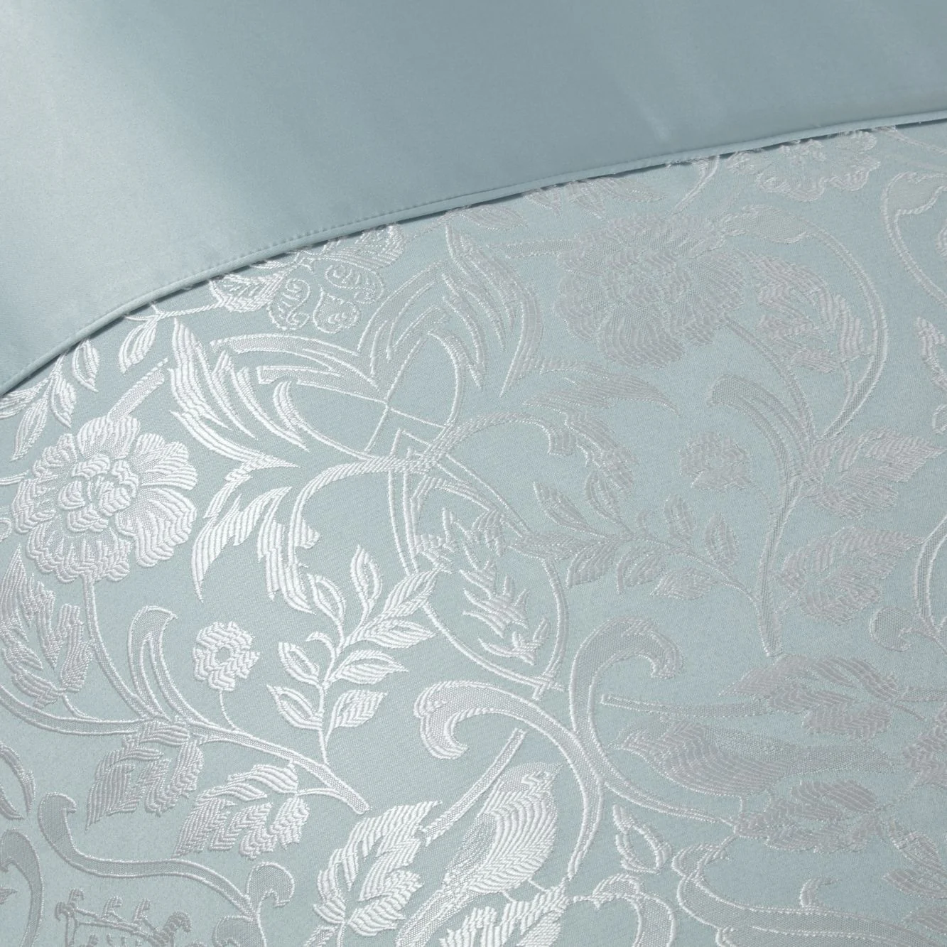 Eden Duckegg Embellished Jacquard Duvet Set