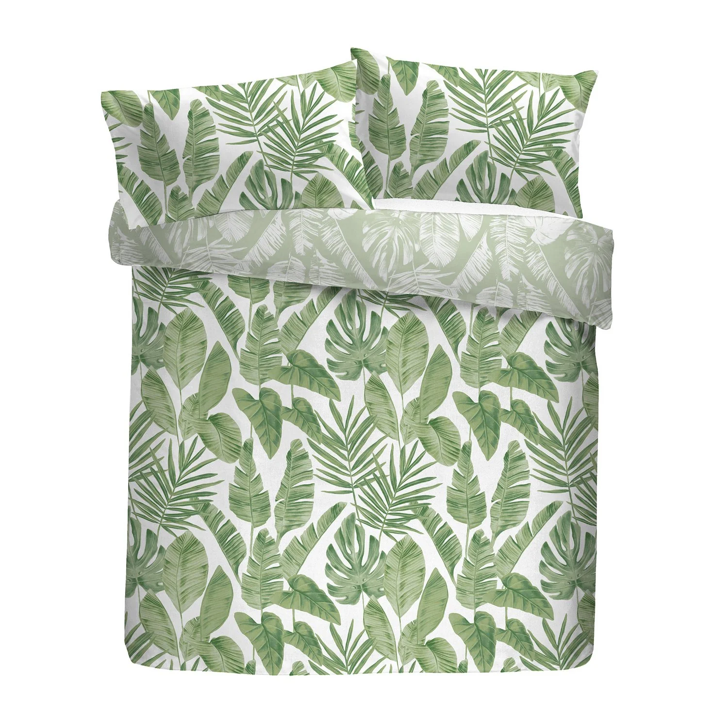 Tahiti Green Tropical Reversible Duvet Set