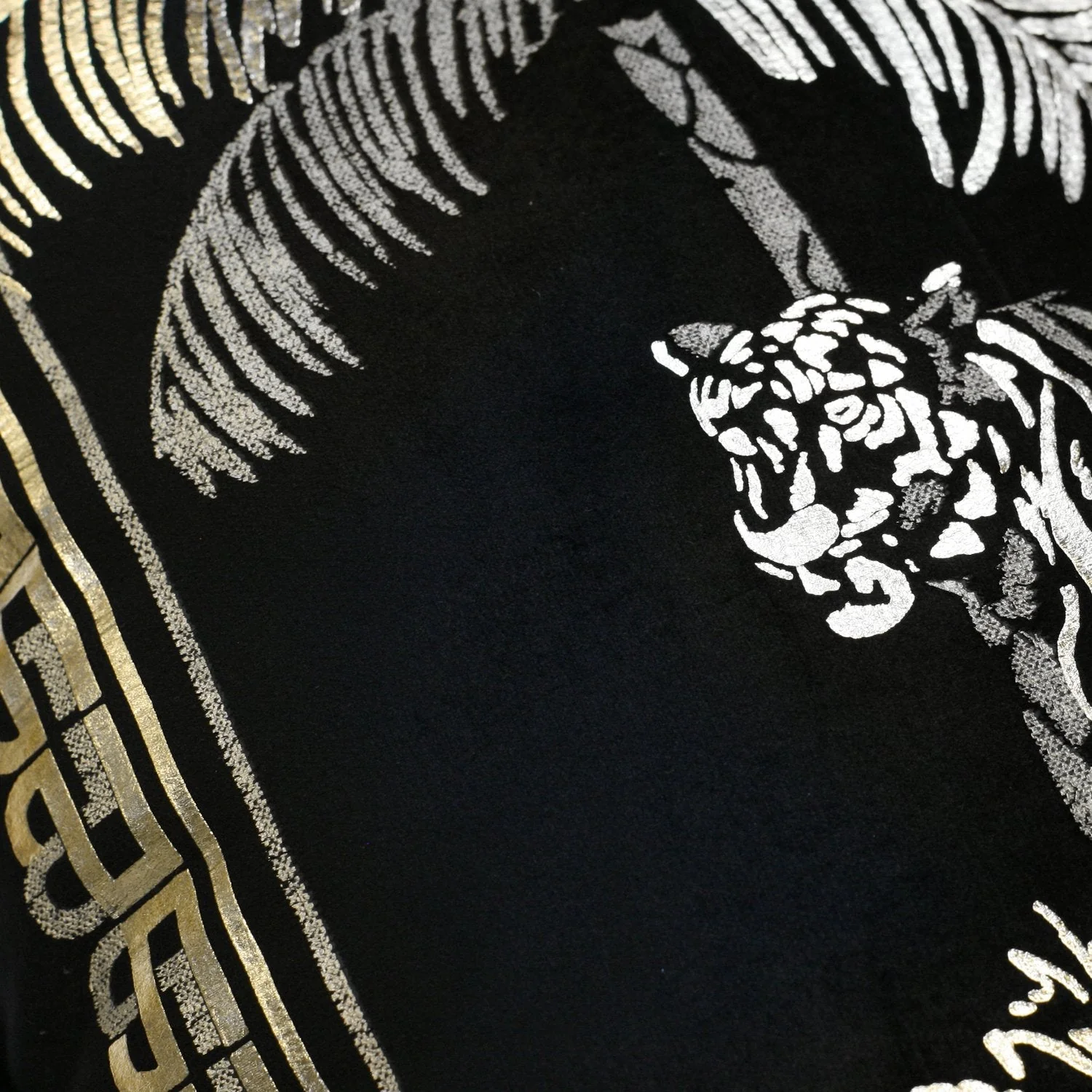 Laurence Llewelyn-Bowen Tiger Tiger Black Cushion (43cm x 43cm)