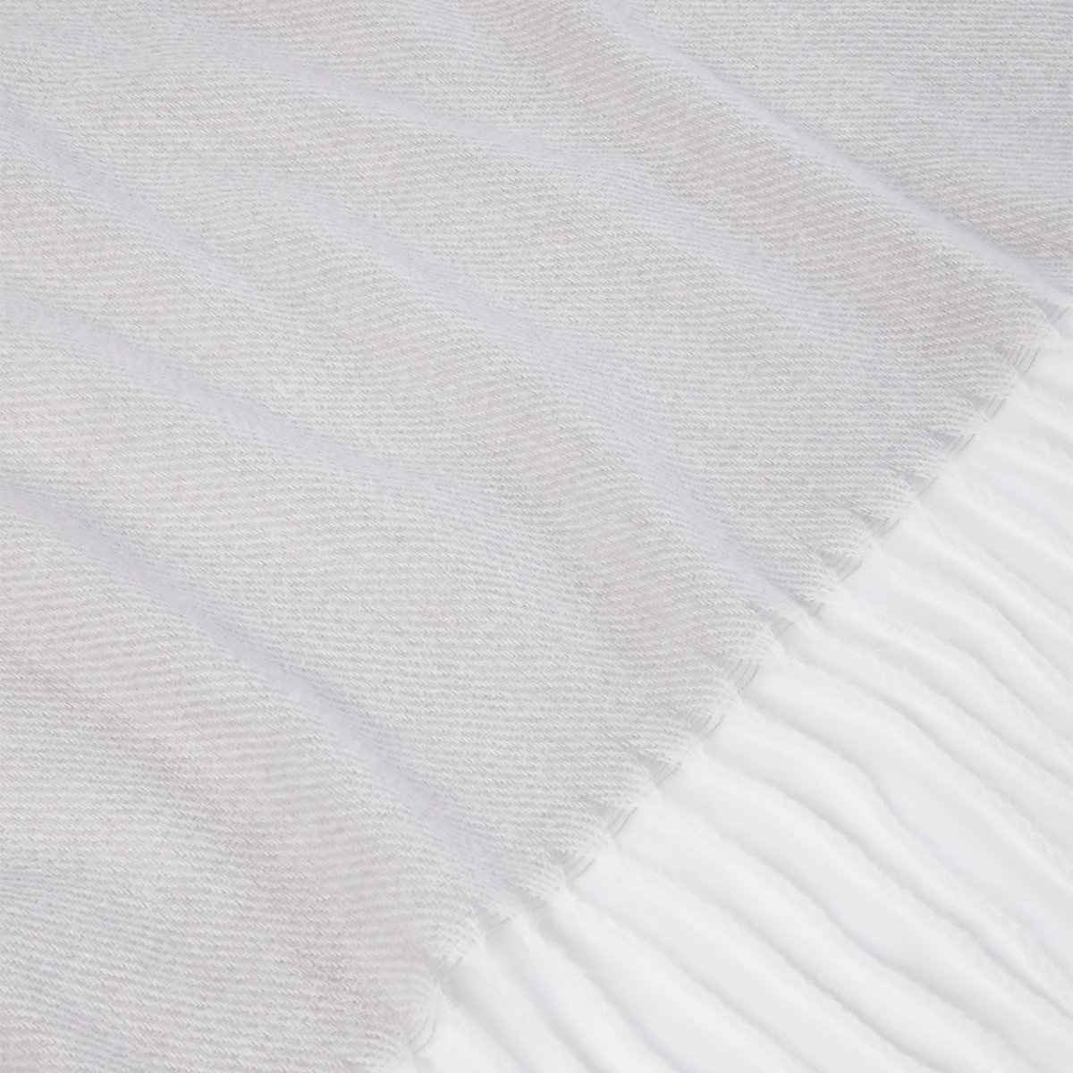 Amara Grey Herringbone Throw (130cm x 180cm)