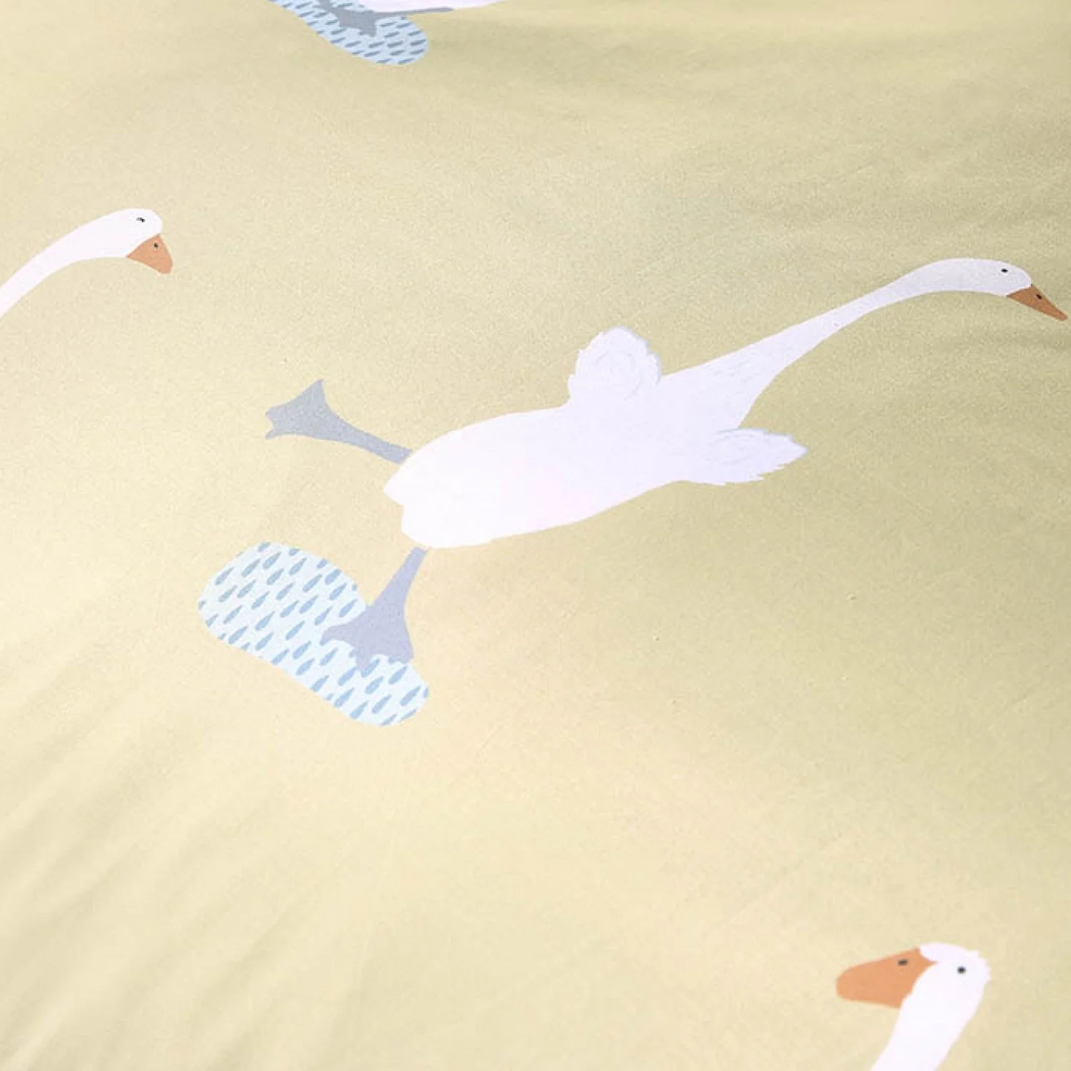 Puddles The Duck Yellow Duvet Set