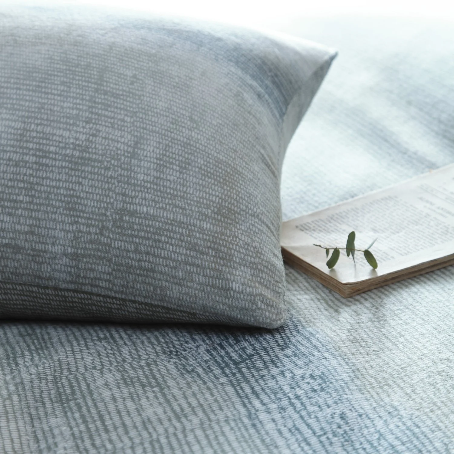 Anson Stripe Green Brushed Cotton Duvet Set