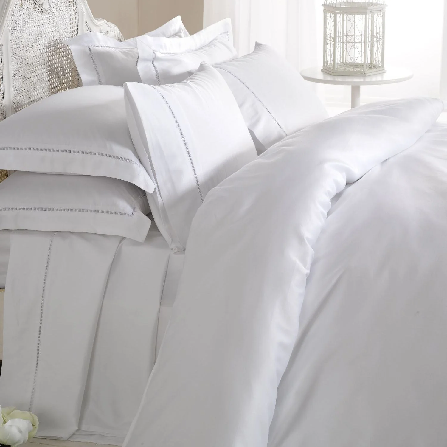 White 1000 Thread Count 100% Cotton Duvet Cover