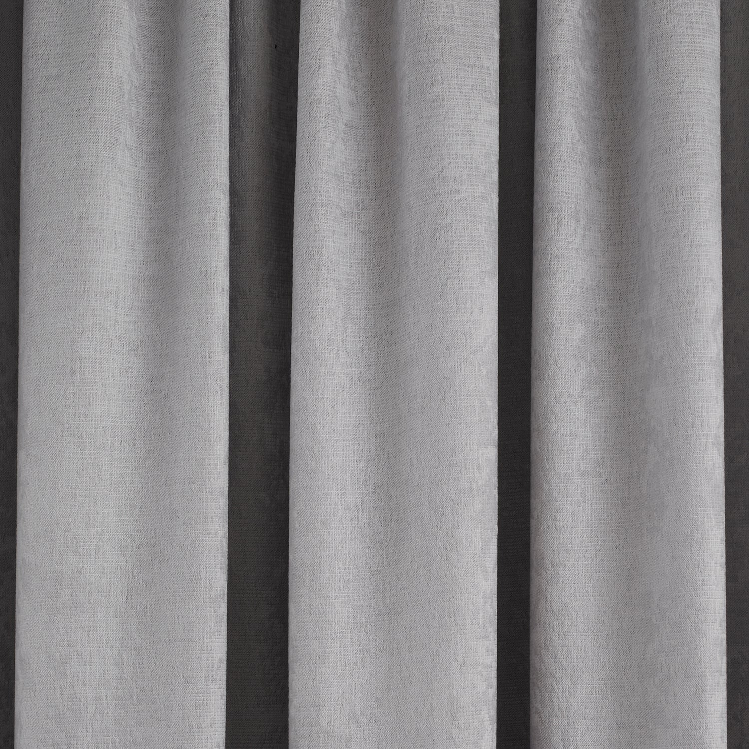 Galaxy Silver Grey Dim Out Pencil Pleat Curtains