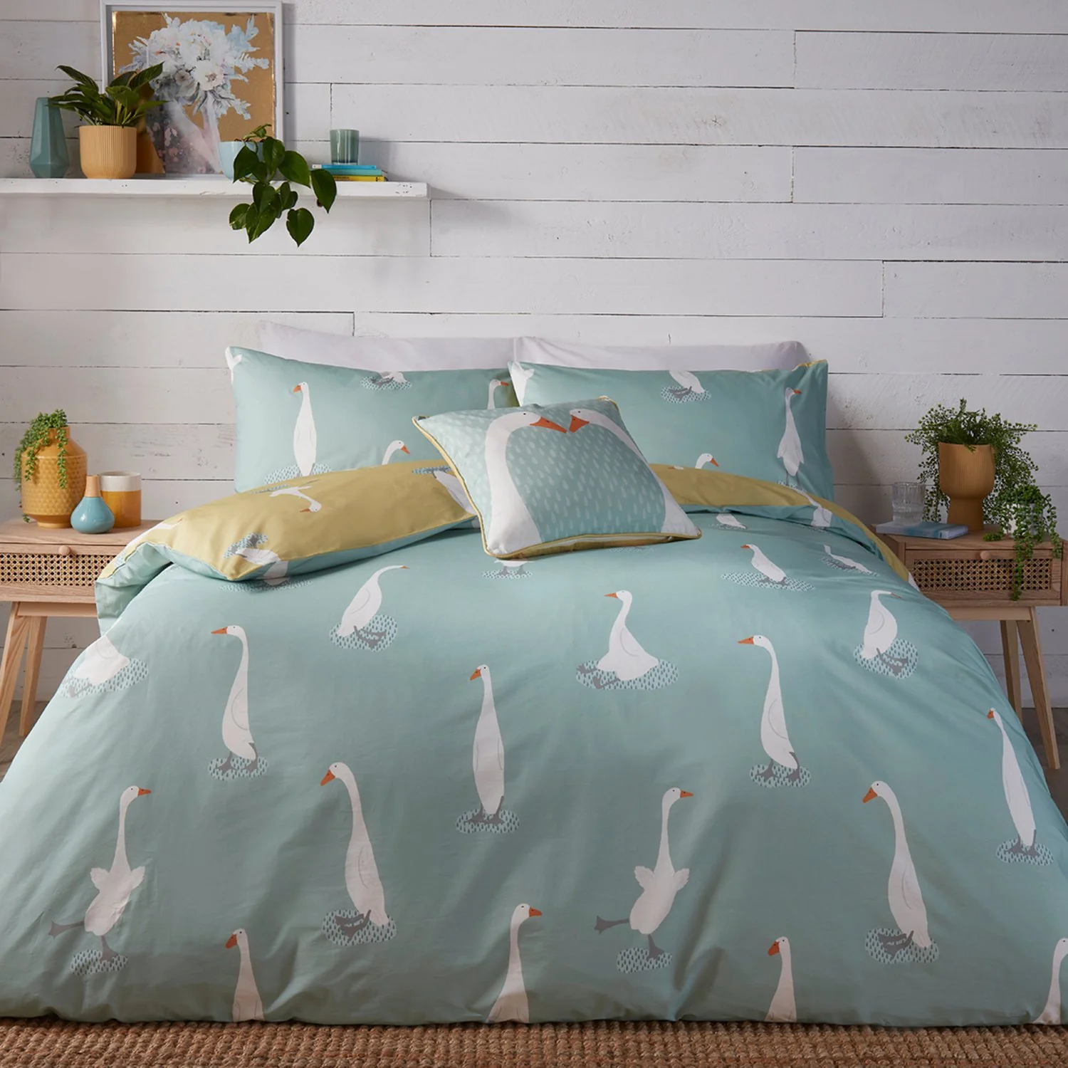 Puddles The Duck Yellow Duvet Set