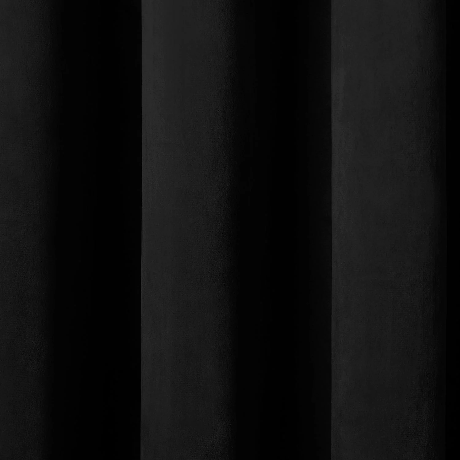 Montrose Black Velvet Blackout Thermal Coated Eyelet Curtains