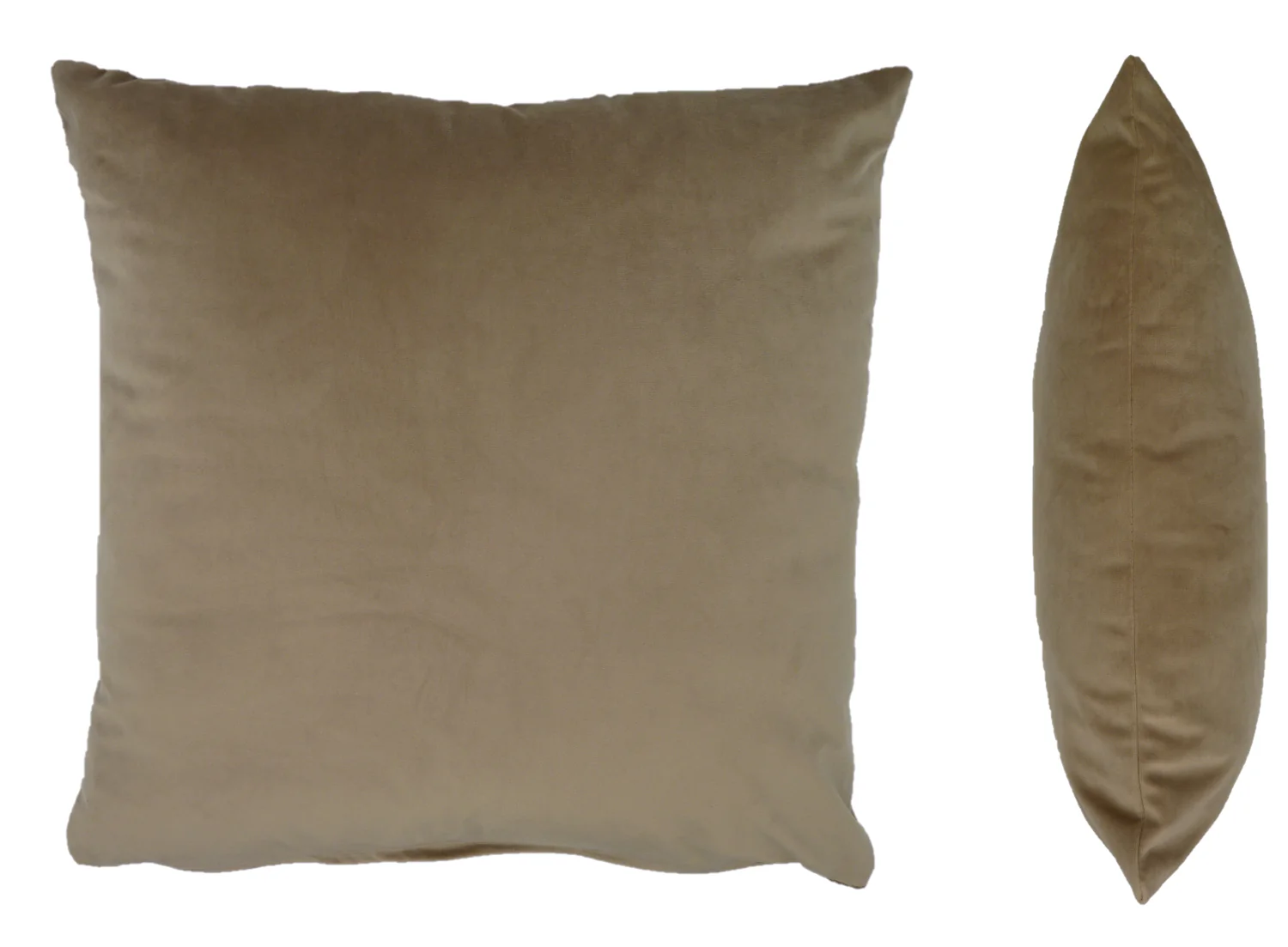 Opulence Biscuit Natural Velvet Cushion Cover (50cm x 50cm)