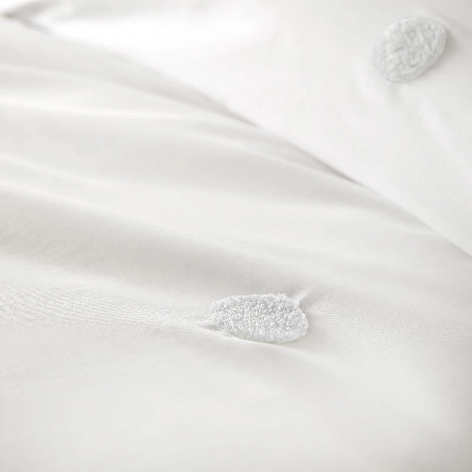 Dot Garden White 100% Cotton Duvet Set
