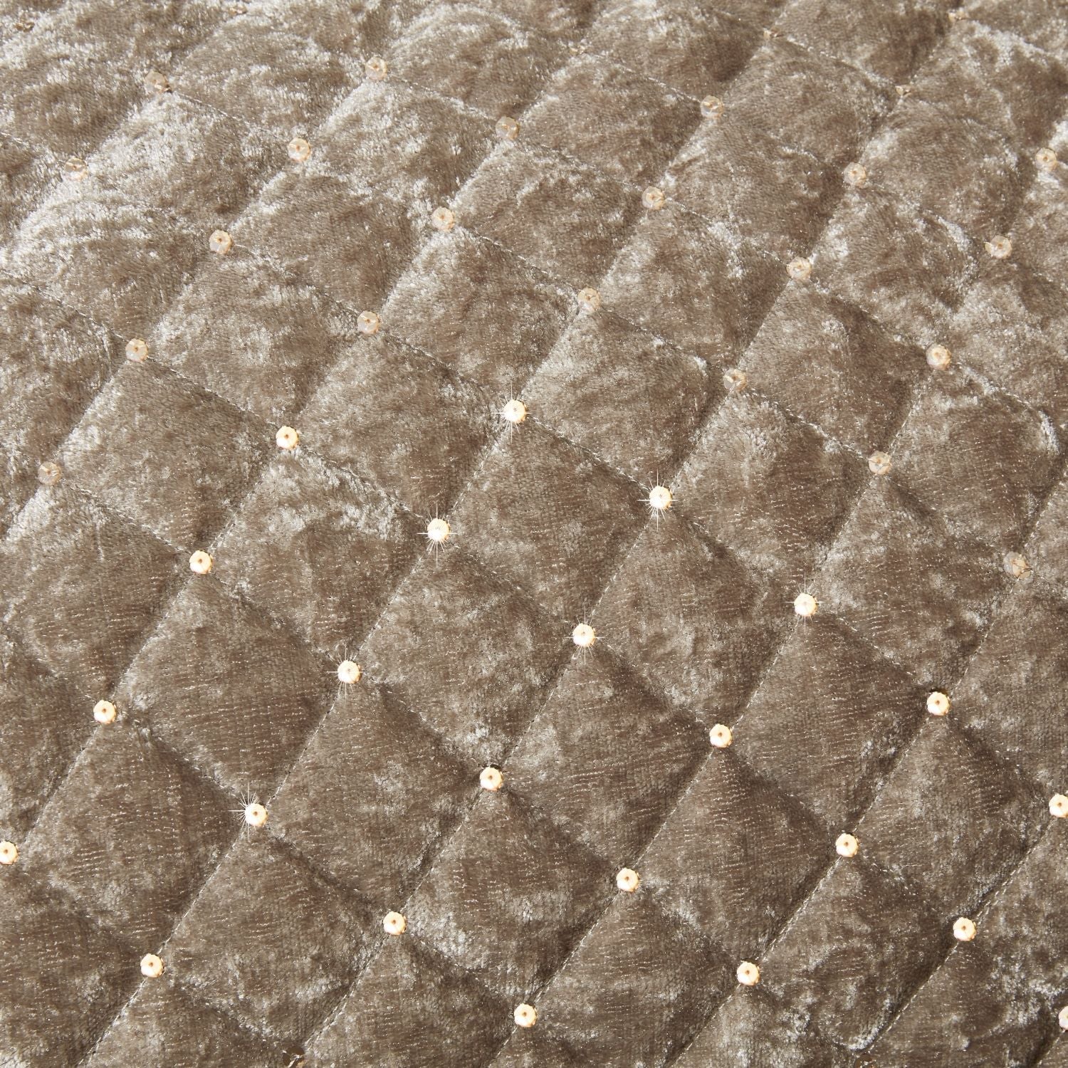 Glamour Mink Quilted Sequin Velvet Duvet Set