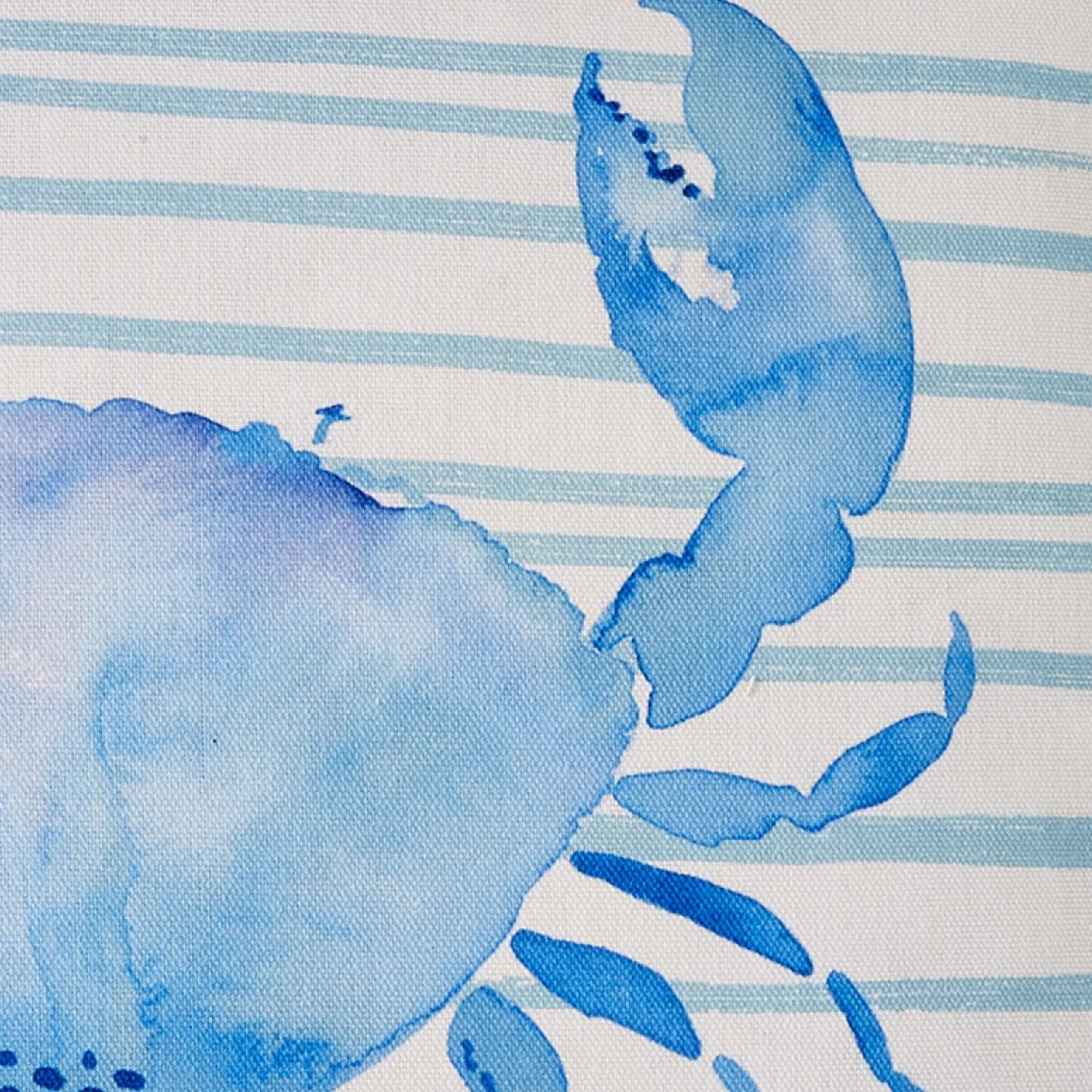 Crab Sea Foam Blue Reversible Outdoor Cushion (43cm x 43cm)