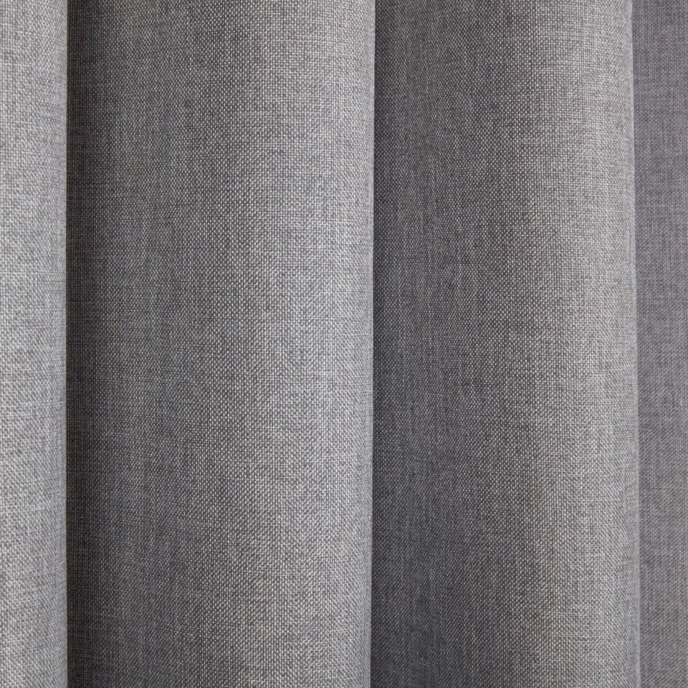 Eclipse Pewter Grey Pencil Pleat Blackout Thermal Curtains