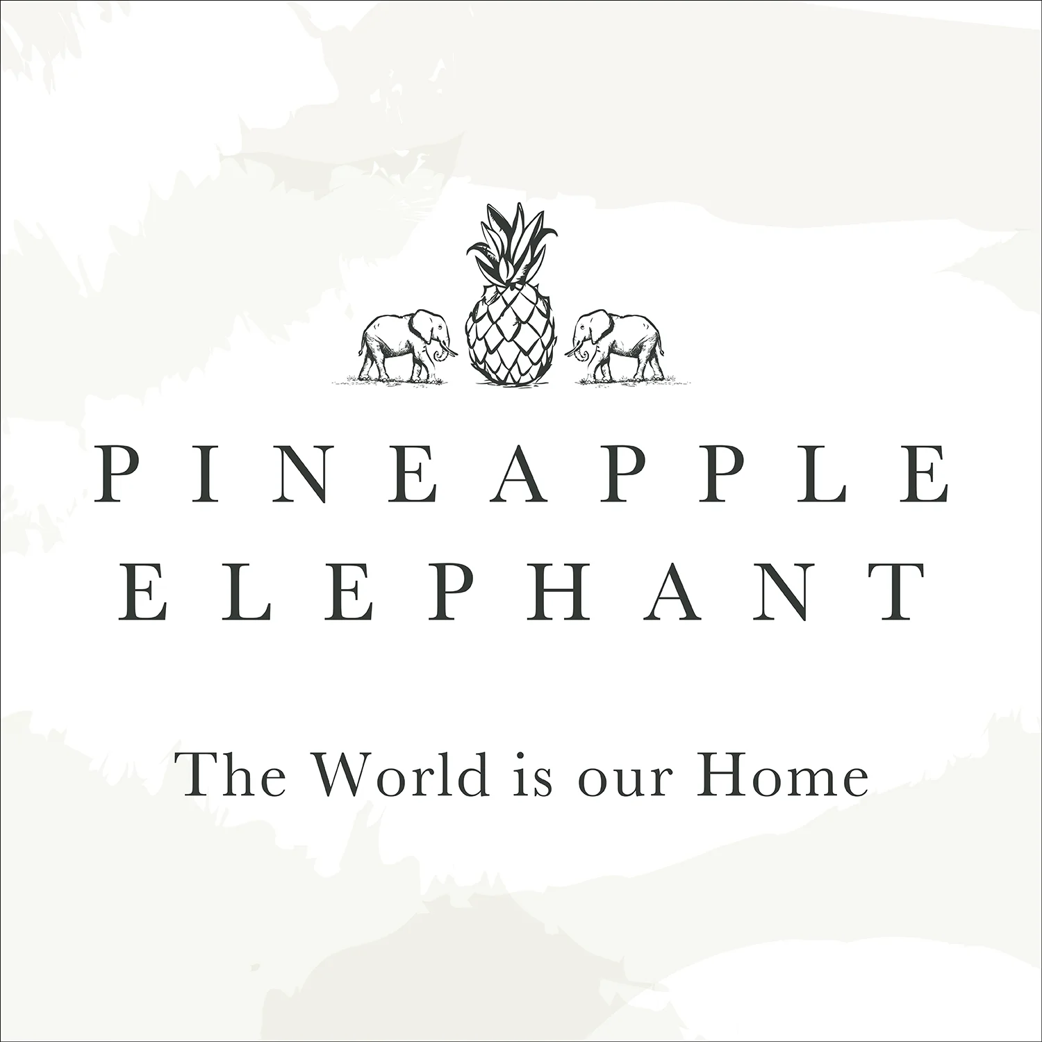 Pineapple Elephant Tangier Floral Olive Green Duvet Set