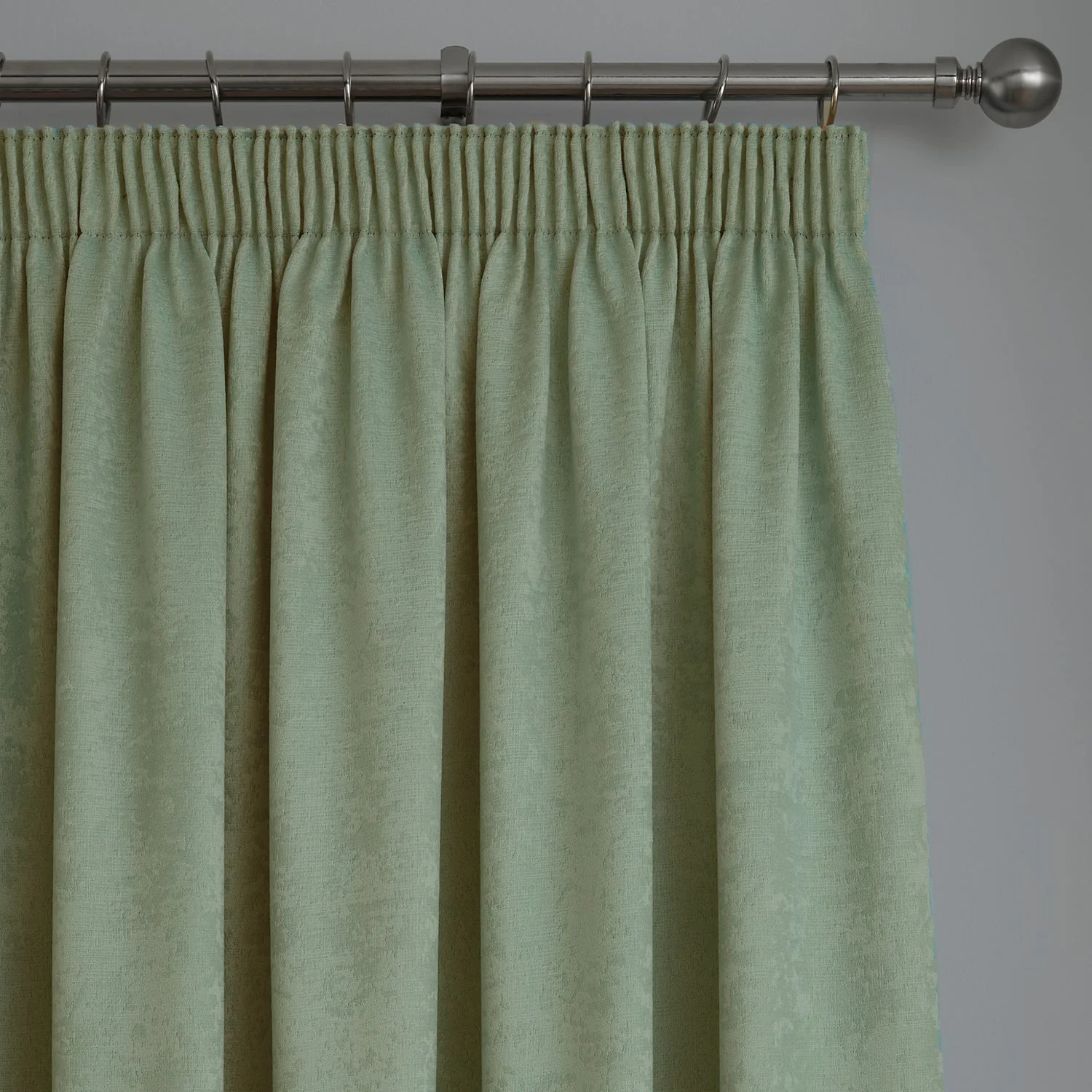 Galaxy Green Dim Out Pencil Pleat Curtains