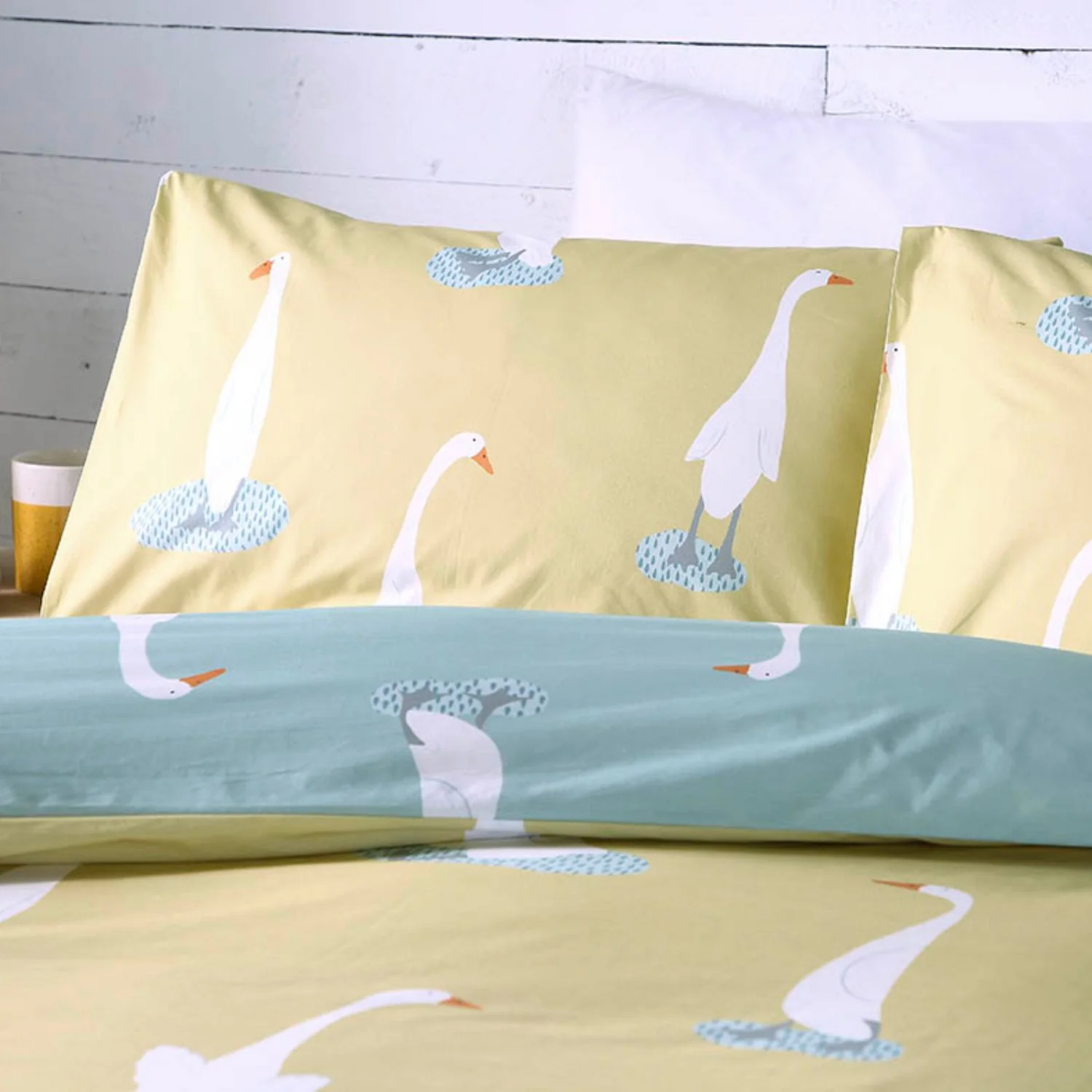 Puddles The Duck Yellow Duvet Set