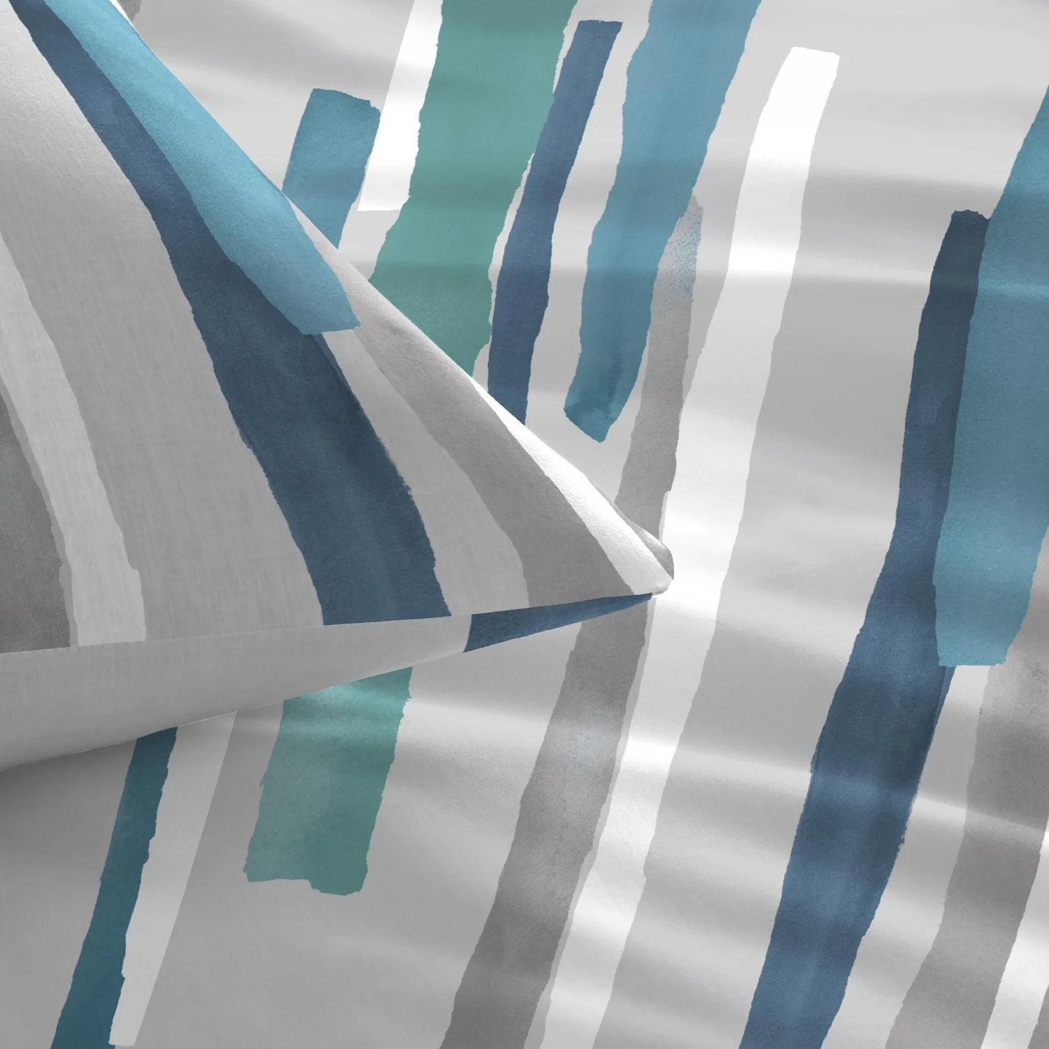 Clifton Teal Abstract Duvet Set