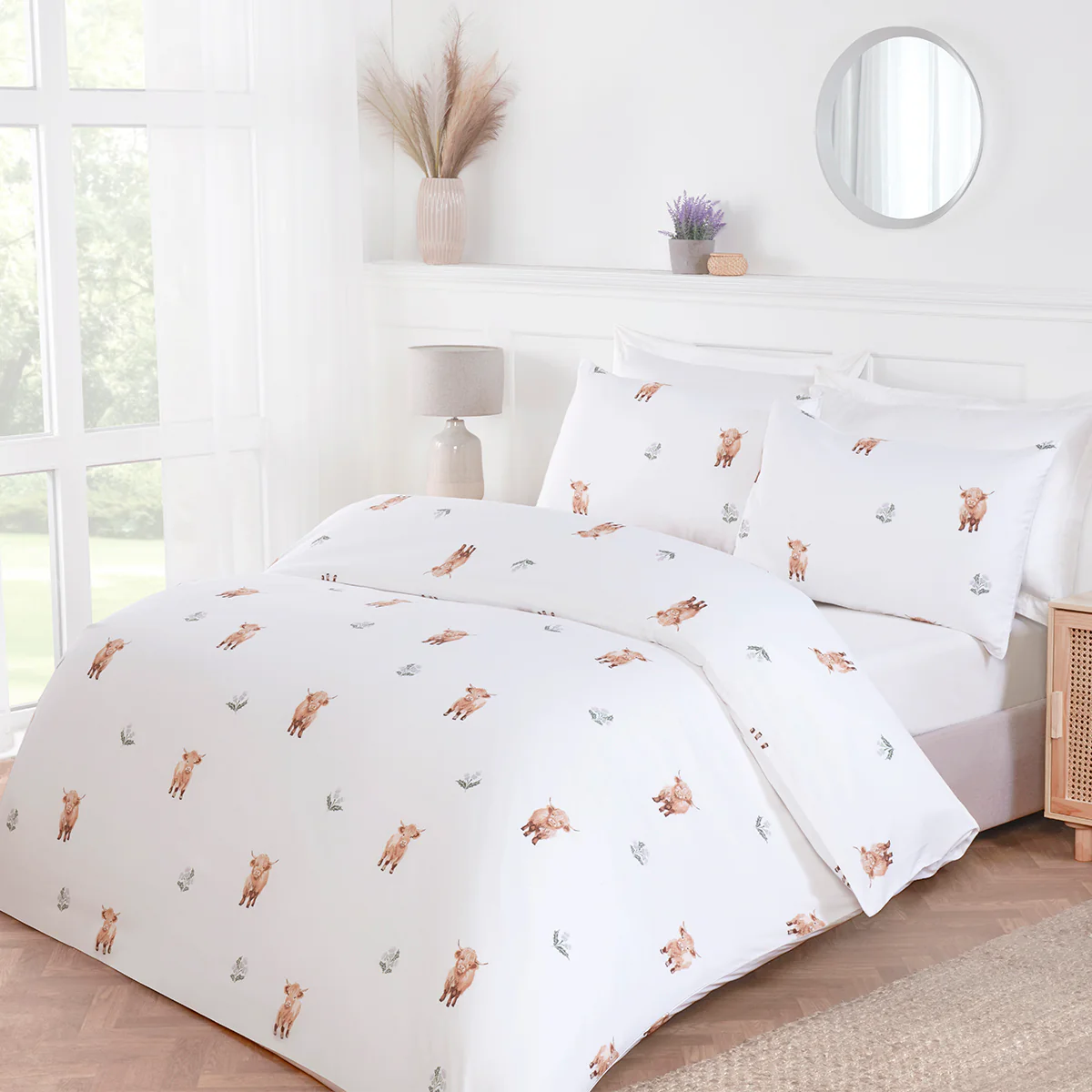 Hattie Highland Cow Duvet Set