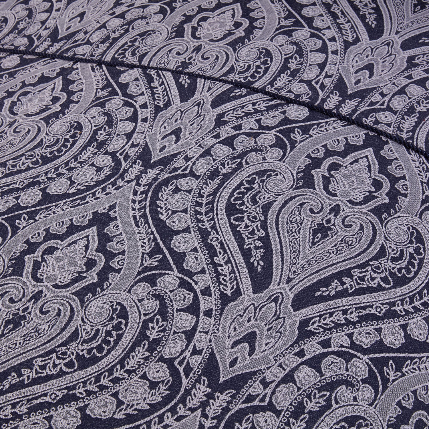 Regency Navy Luxury Cotton Rich Jacquard Duvet Cover