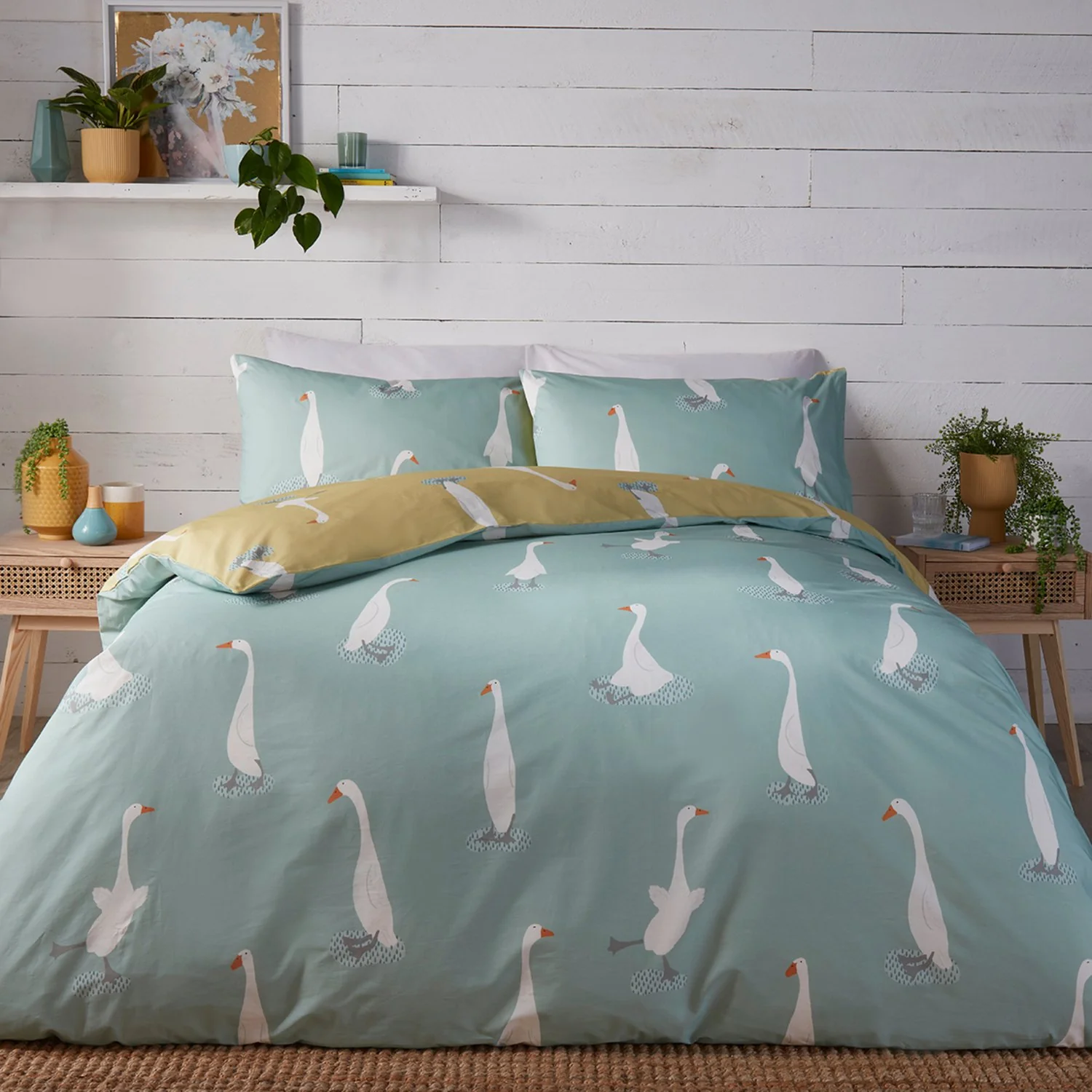 Puddles The Duck Yellow Duvet Set