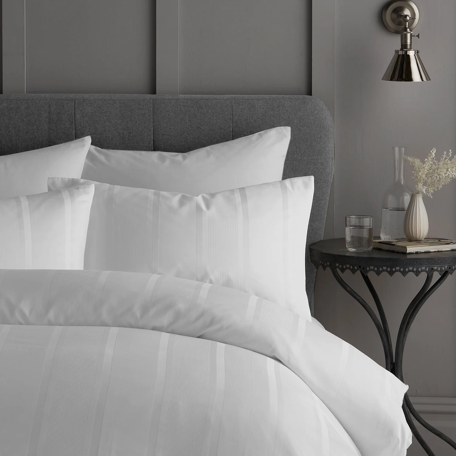 Luxe & Wilde Henry Hotel White 100% Cotton Duvet Set