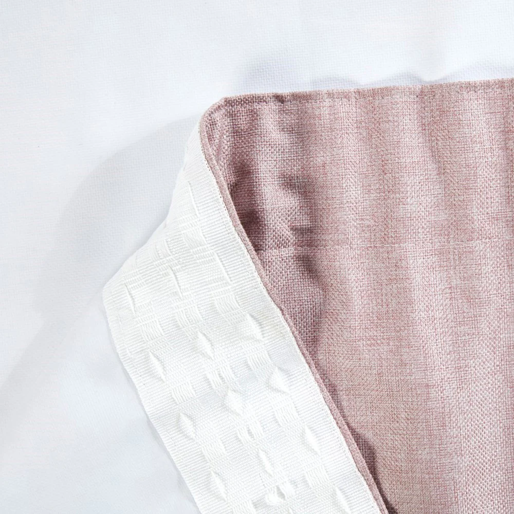 Eclipse Rose Pink Pencil Pleat Blackout Thermal Curtains