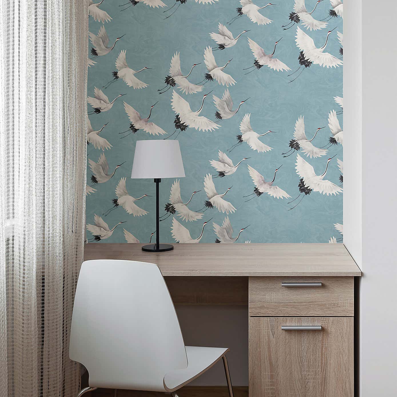 NuWallpaper Halcyon Blue Self Adhesive Wallpaper