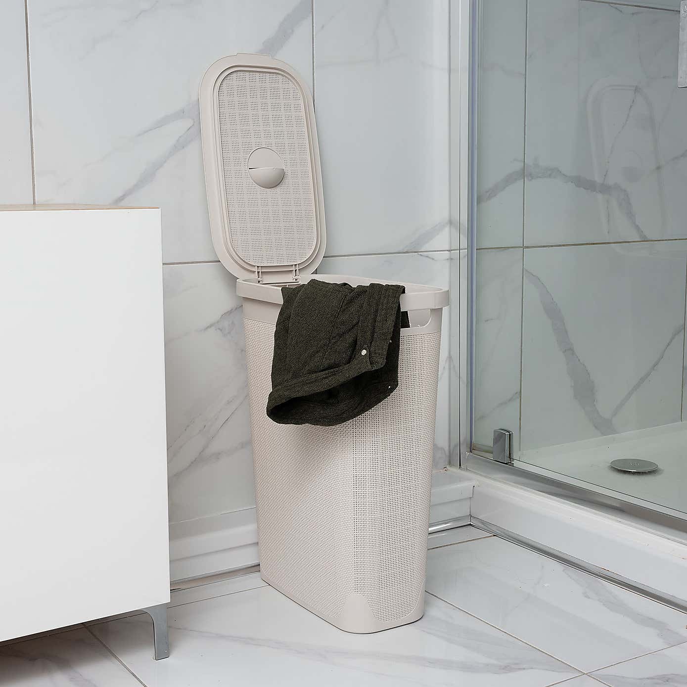 Addis Hessian 40L Slim Laundry Hamper