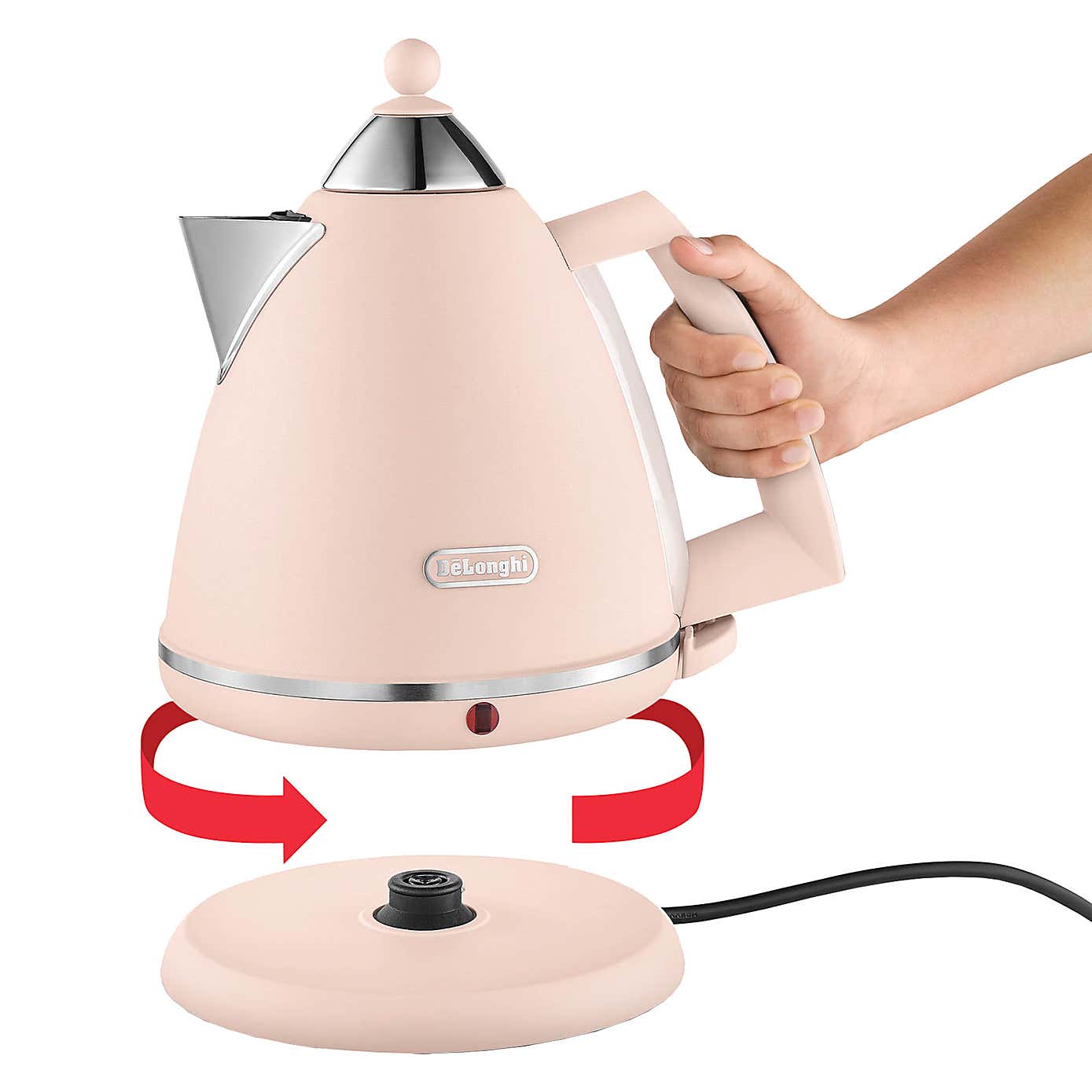 Delonghi 1700ml Argento Kettle