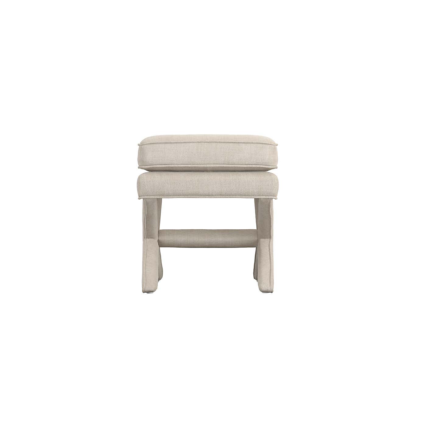 Rhode Linen Blend Footstool