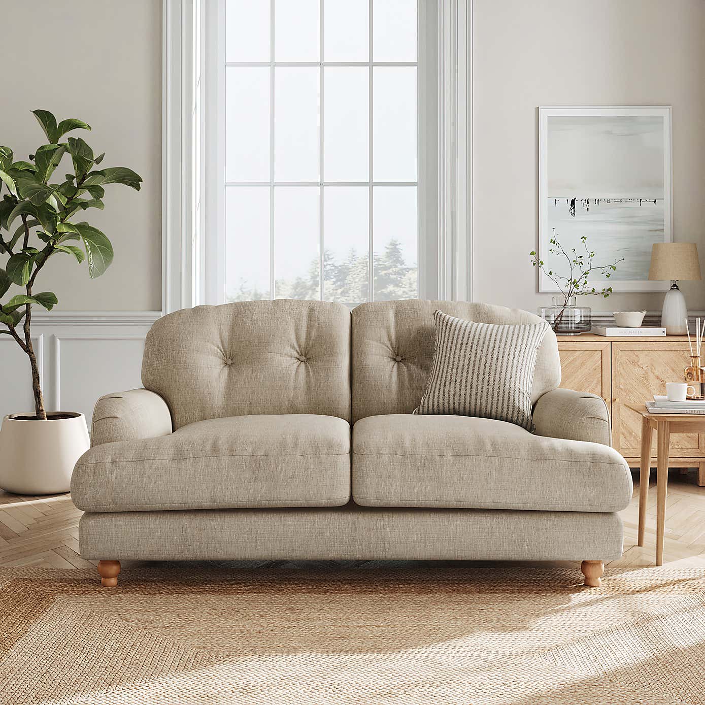 Slub Faux Linen Fabric Sample