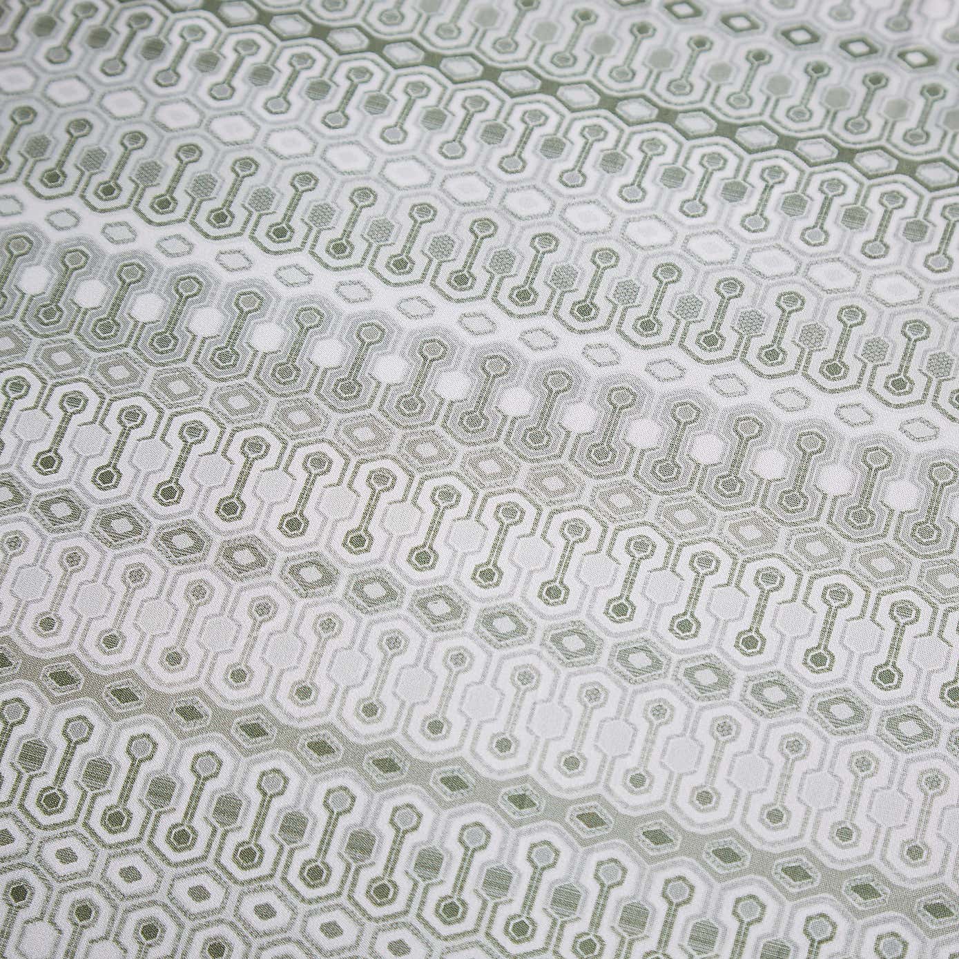 Wisley Retro Geo Sage Duvet Cover and Pillowcase Set