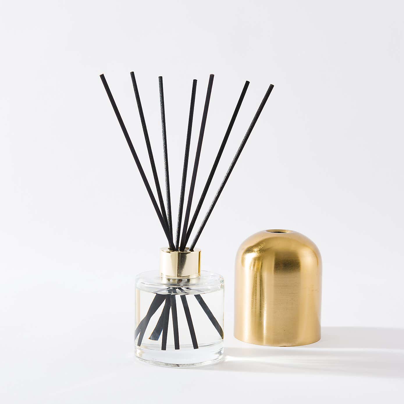 Brushed Gold Floral Honey Diffuser