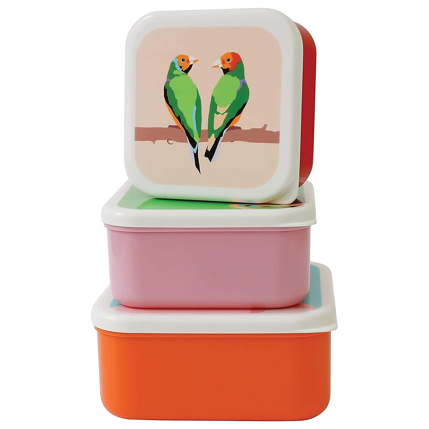 Emily Brooks 600ml Water Bottle and Set of 3 Nested Snack Pots