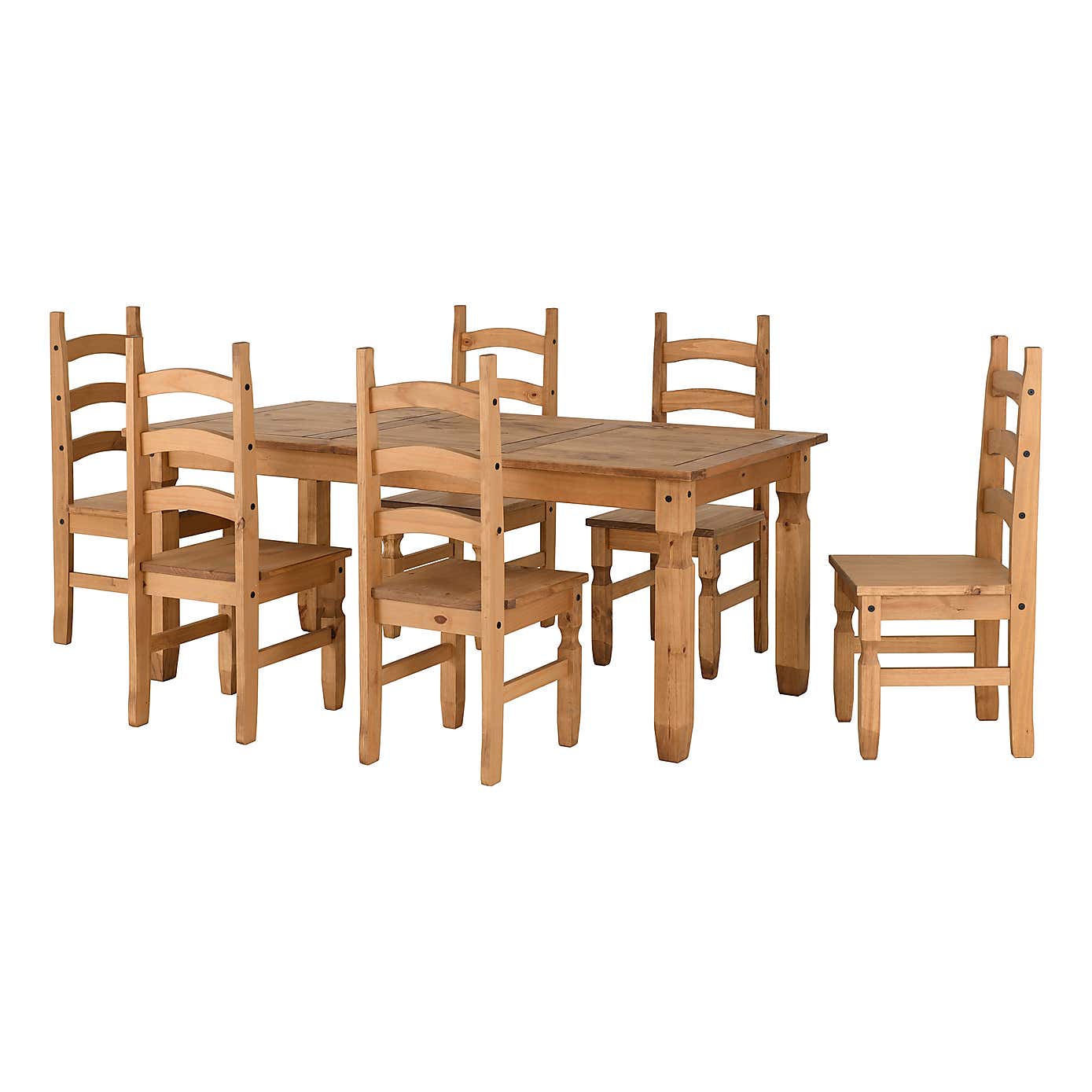 Corona Pine 6 Seater Dining Set