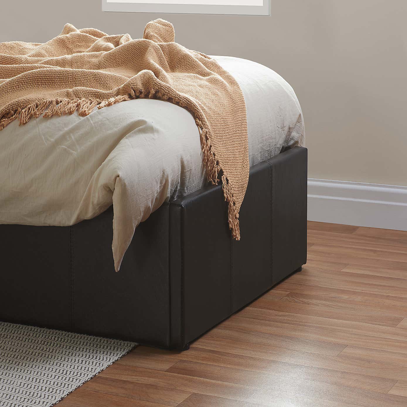 Berlin Faux Leather Ottoman Bed Frame