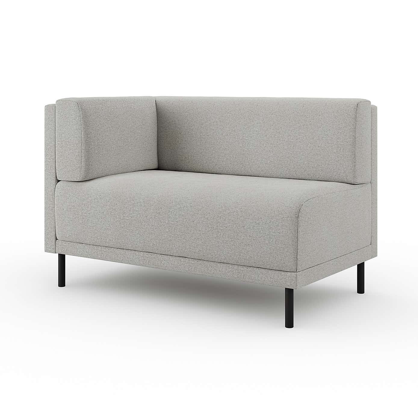 Mae Corner Dining Bench, Textured Weave