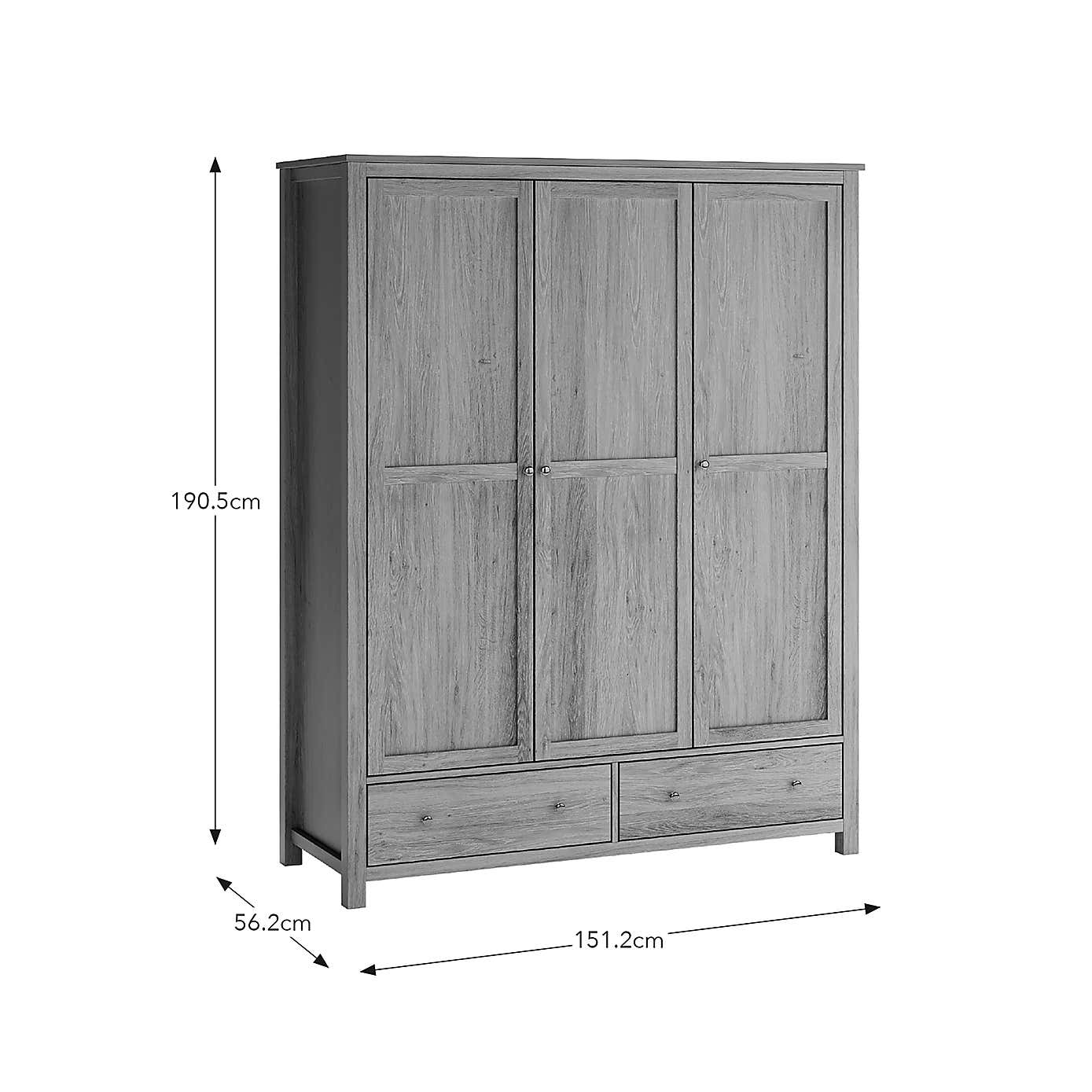 Olney Triple Wardrobe