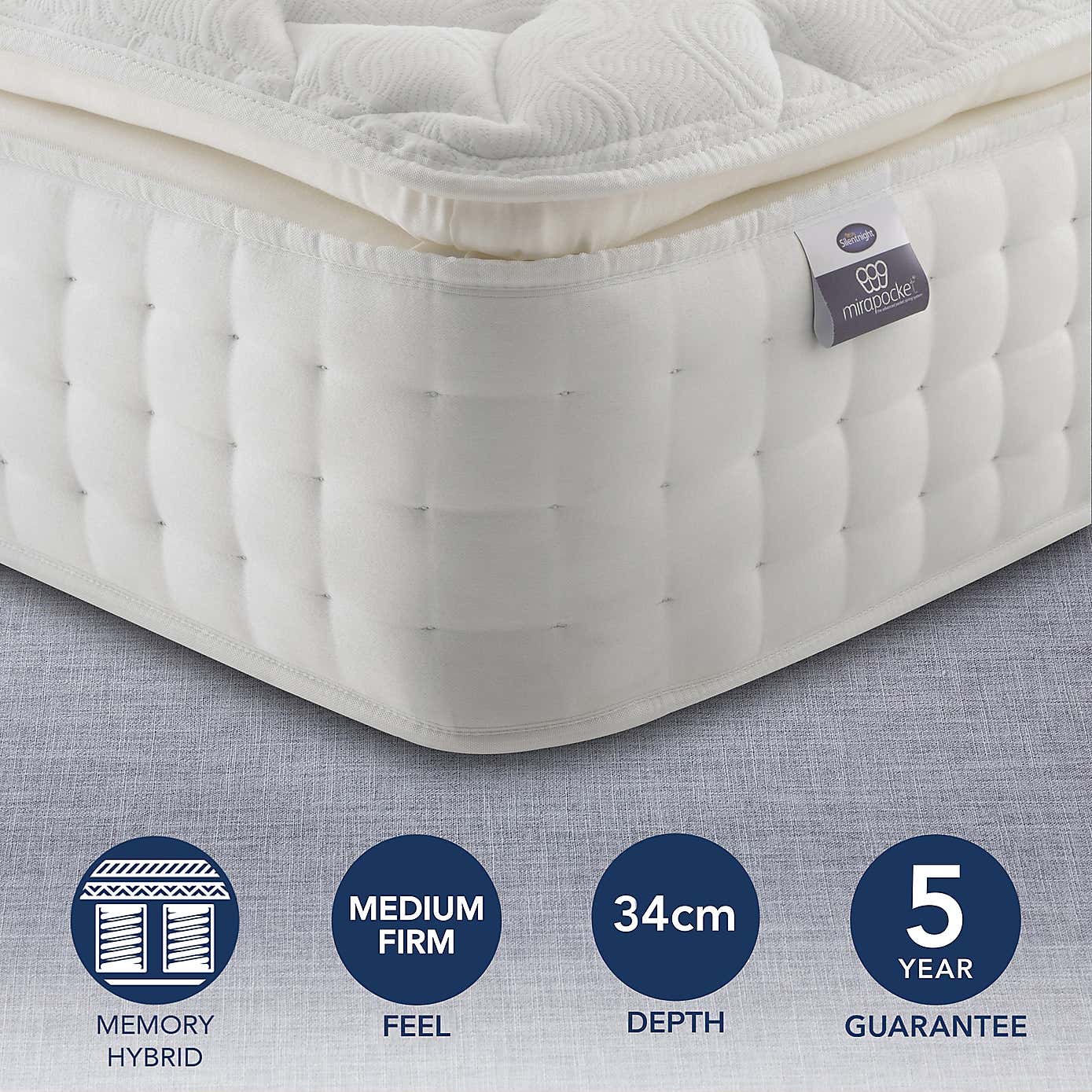 Silentnight 2800 Pocket Natural Ortho Mattress