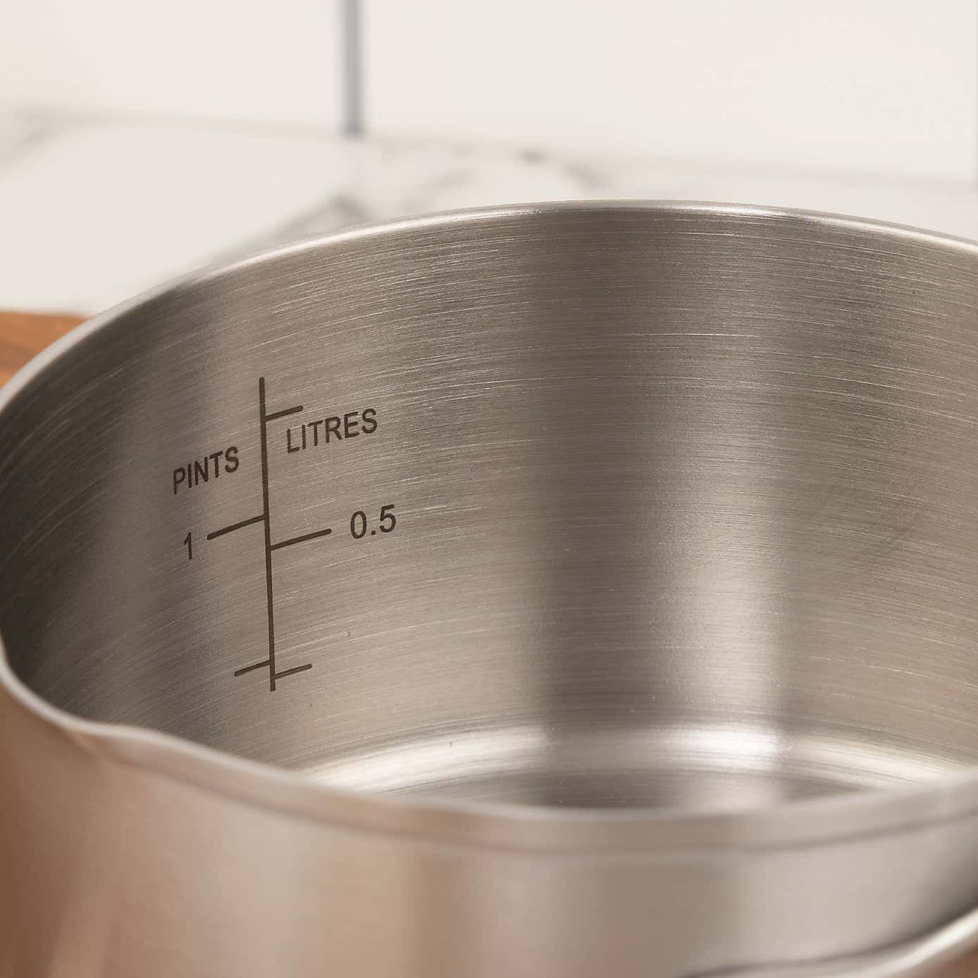 Gourmet Stainless Steel Milk Pan, 14cm