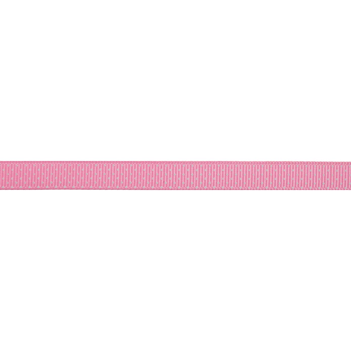 Bowtique Pink Polka Dot Grosgrain Ribbon