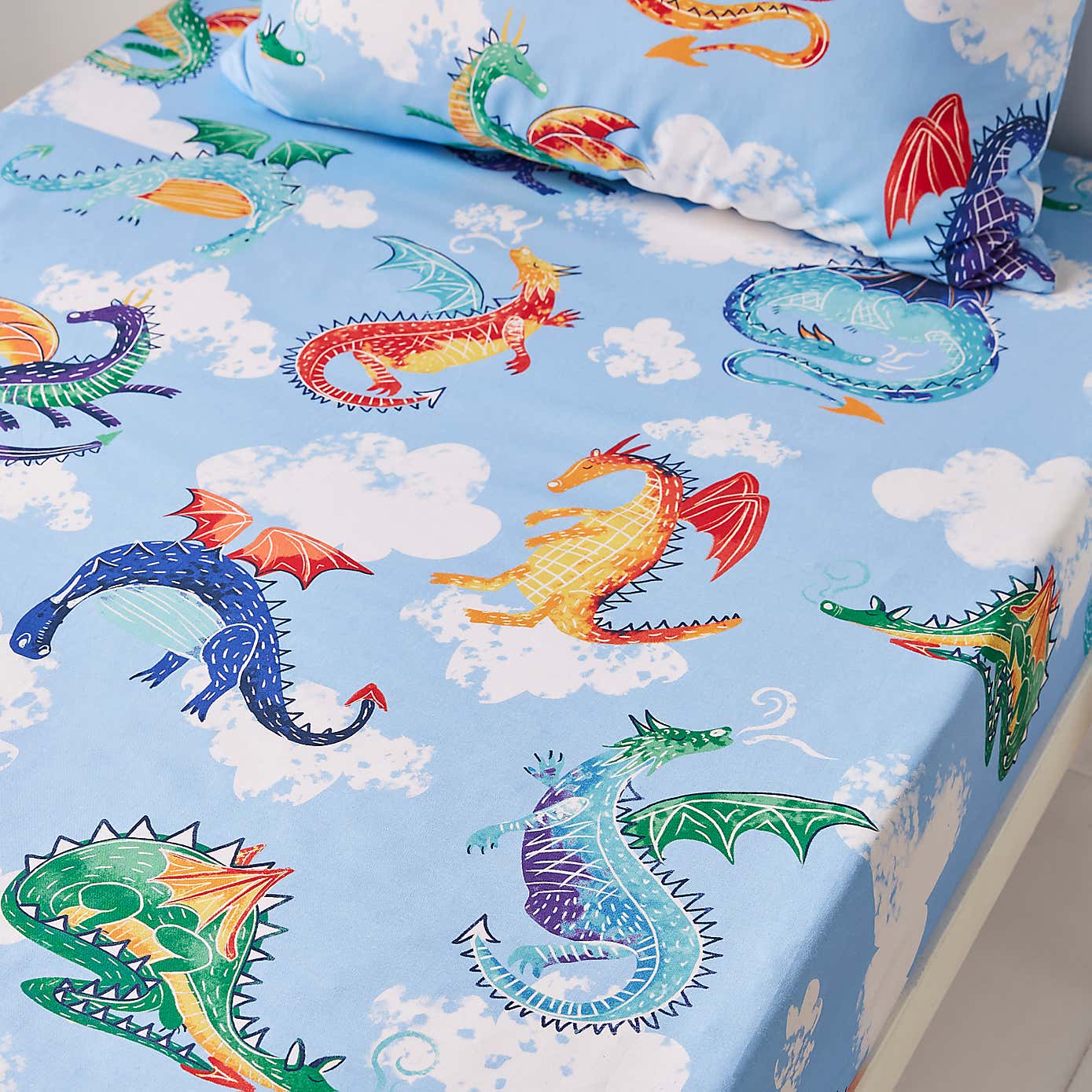 Dragons 144 Thread Count Fitted Sheet