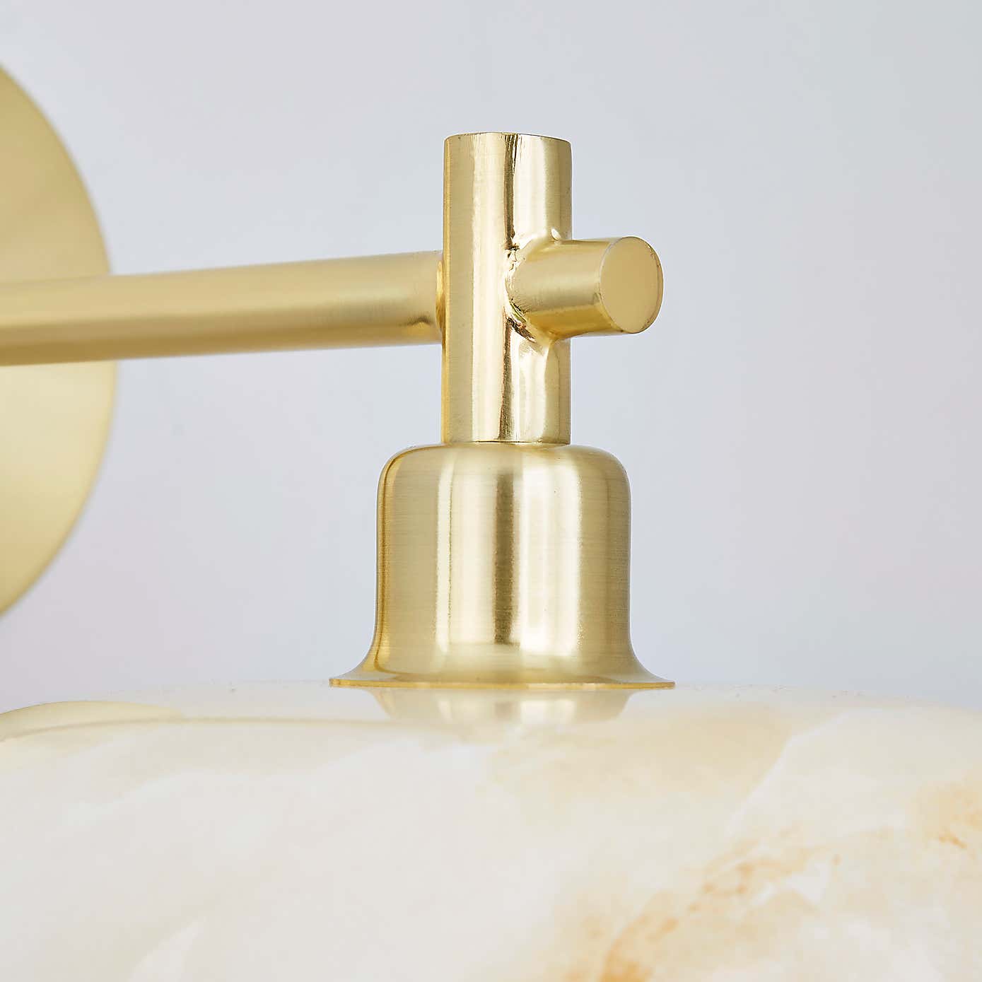 Lacey Alabaster Glass Wall Light