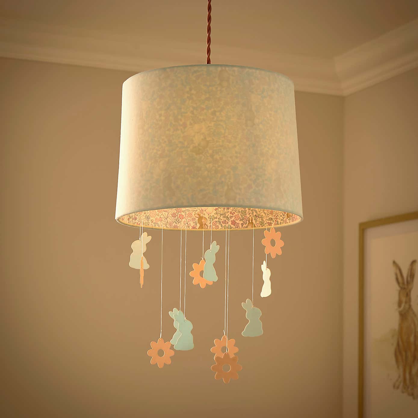 Ditsy Bunnies Mobile Lamp Shade