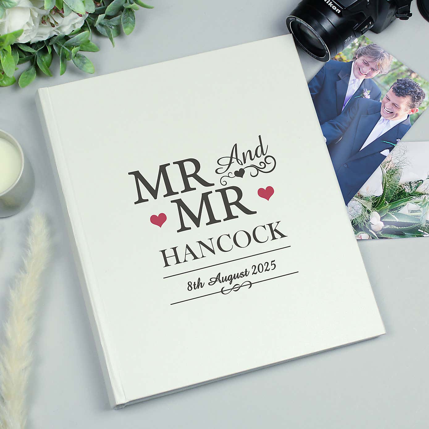 Personalised Mr and Mr Traditional Photo Album