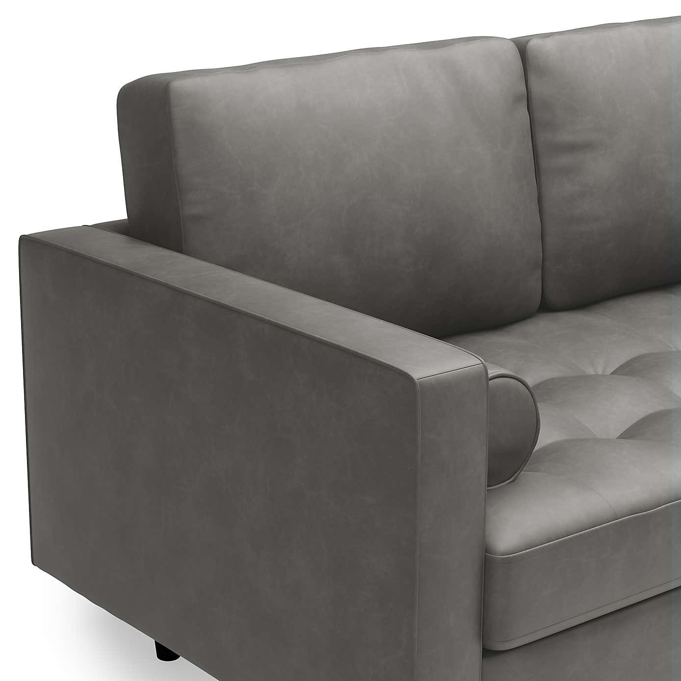 Zoe Faux Leather Left Hand Corner Sofa