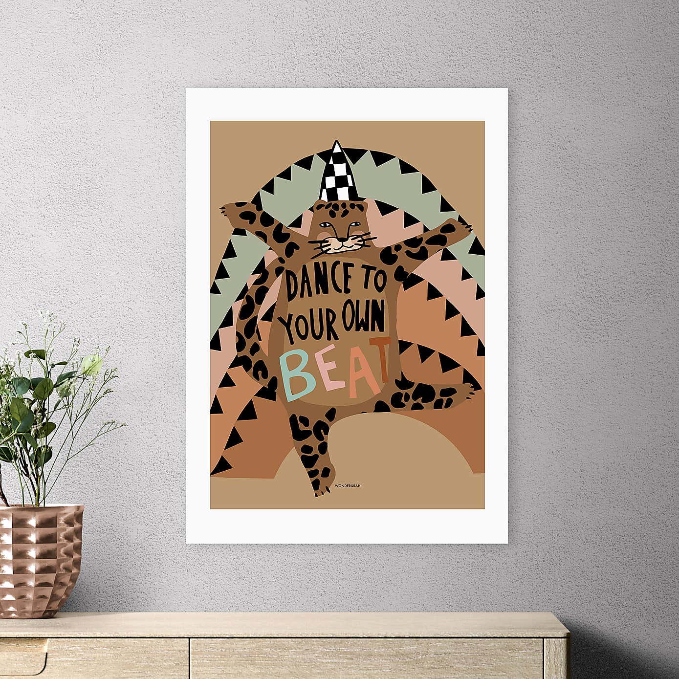 East End Prints Dancing Leopard by Wonder and Rah