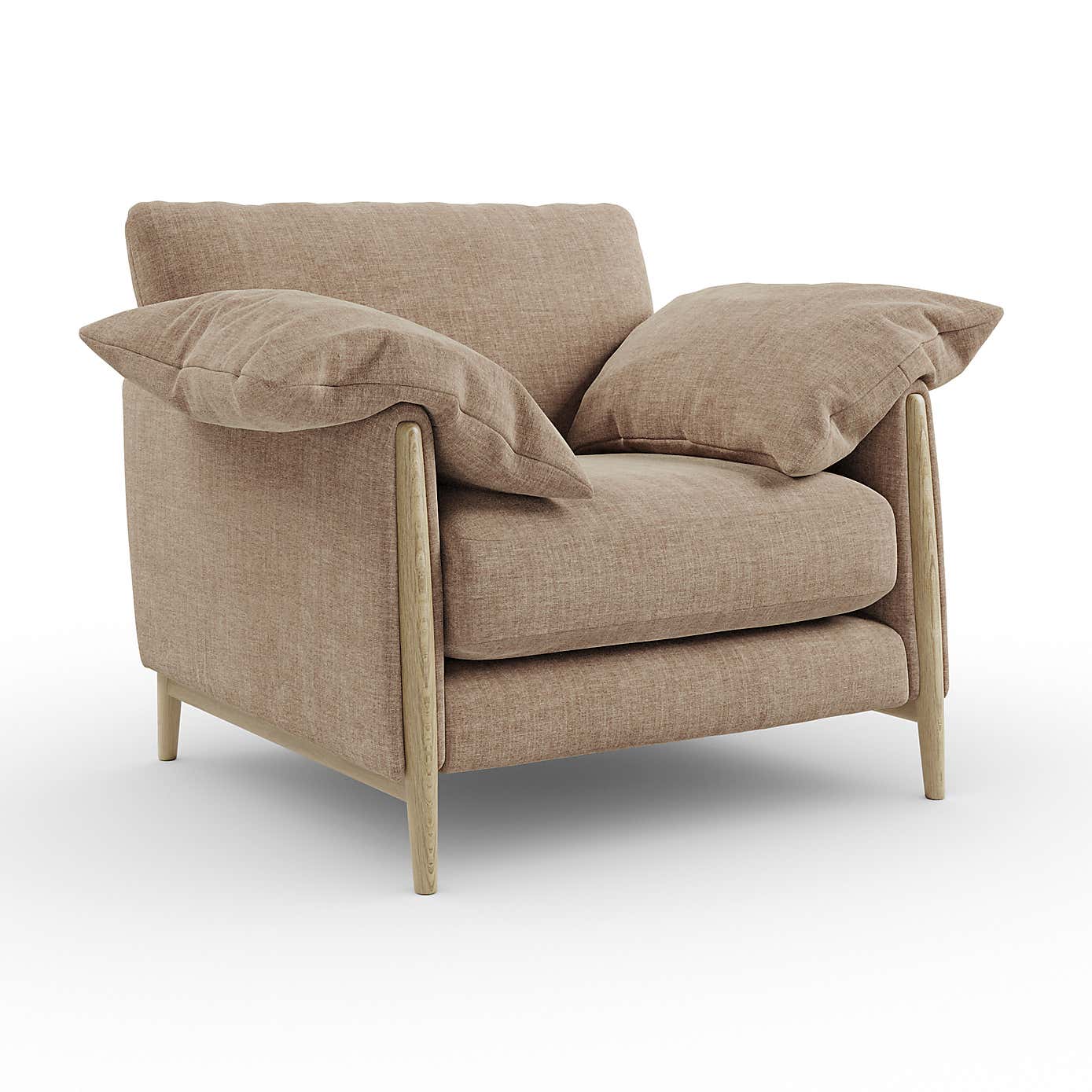 Hector Tonal Plush Chenille Snuggle Chair