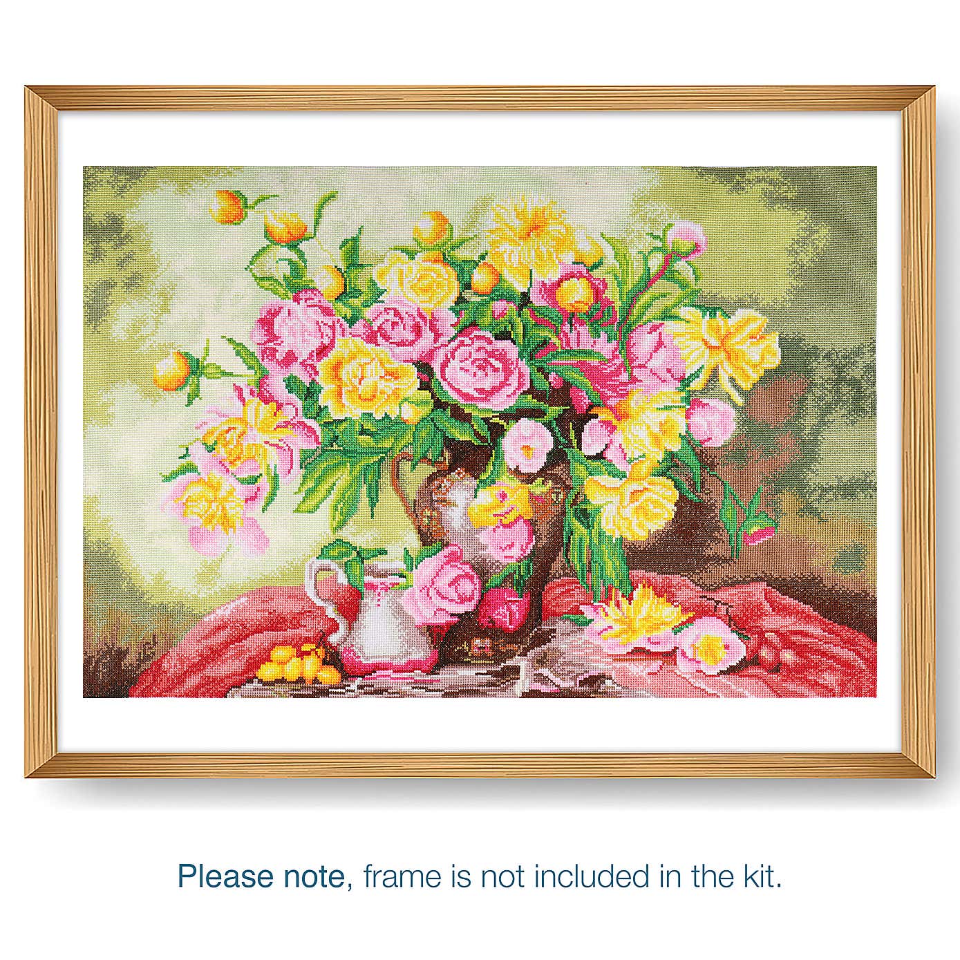 Cross Stitch Extra Large Roses