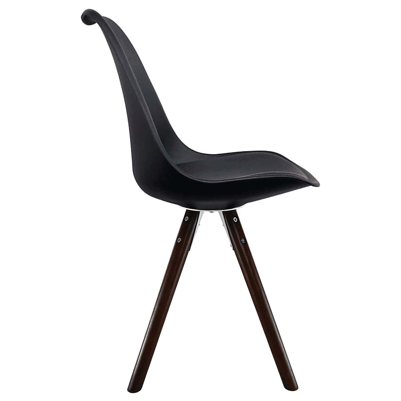 Fusion Living Soho Plastic Dining Chair with Pyramid Legs