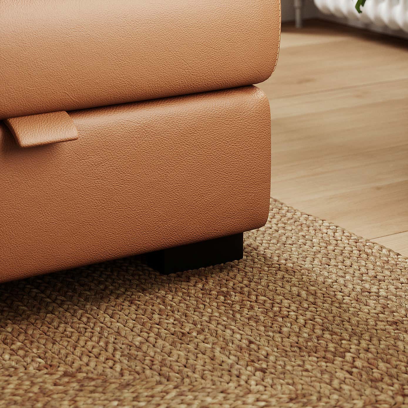 Carson Classic Leather Footstool